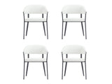 Belle Dining Chair in White (set of 4) by Manhattan Comfort at Eve Furniture