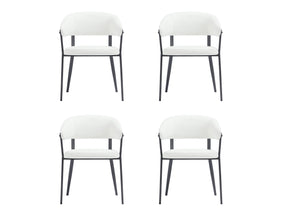 Belle Dining Chair in White (set of 4) by Manhattan Comfort at Eve Furniture