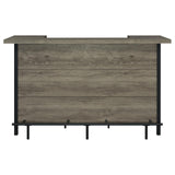 Bellemore Gray Driftwood and Black Bar Unit with Footrest by Coaster at Eve Furniture