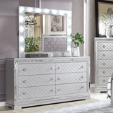 Belleterre Silver 5-Piece Queen Bedroom Set by Furniture of America at Eve Furniture