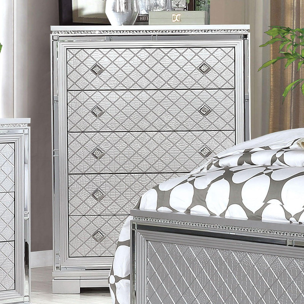 Belleterre Silver Chest by Furniture of America at Eve Furniture