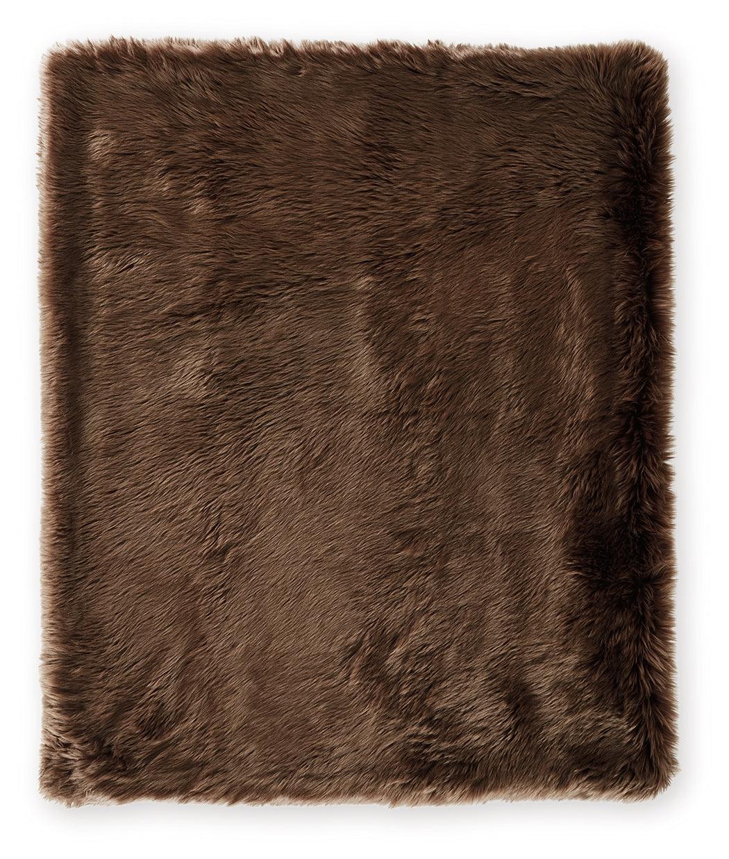 Bellethrone Brown Throw by Ashley at Eve Furniture