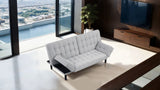 Bellevue Light Gray Futon Sofa Bed by Furniture of America at Eve Furniture