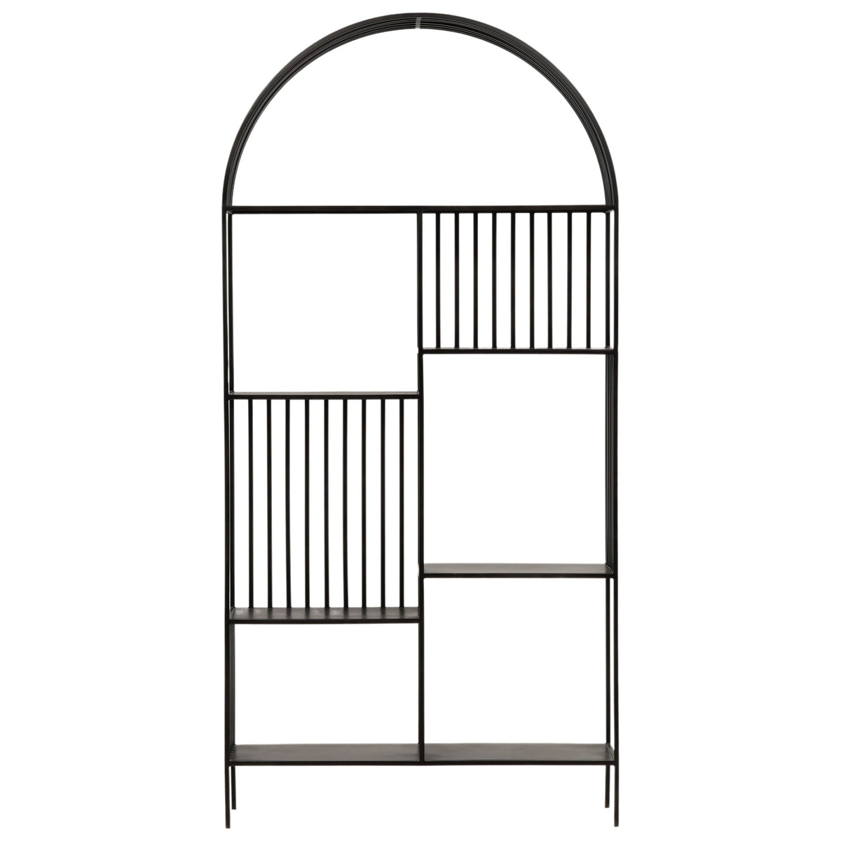 Bellford Bookcase, Black Gunmetal by Dovetail at Eve Furniture
