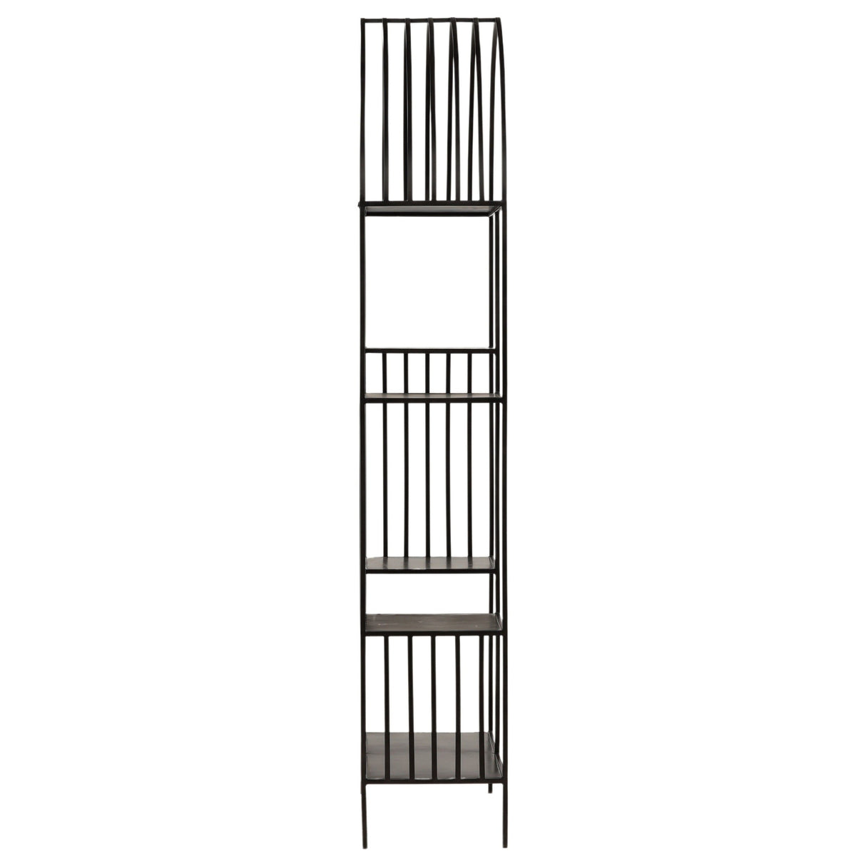 Bellford Bookcase, Black Gunmetal by Dovetail at Eve Furniture