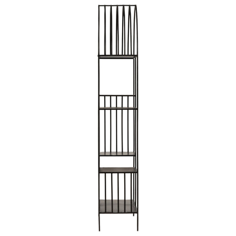 Bellford Bookcase, Black Gunmetal by Dovetail at Eve Furniture