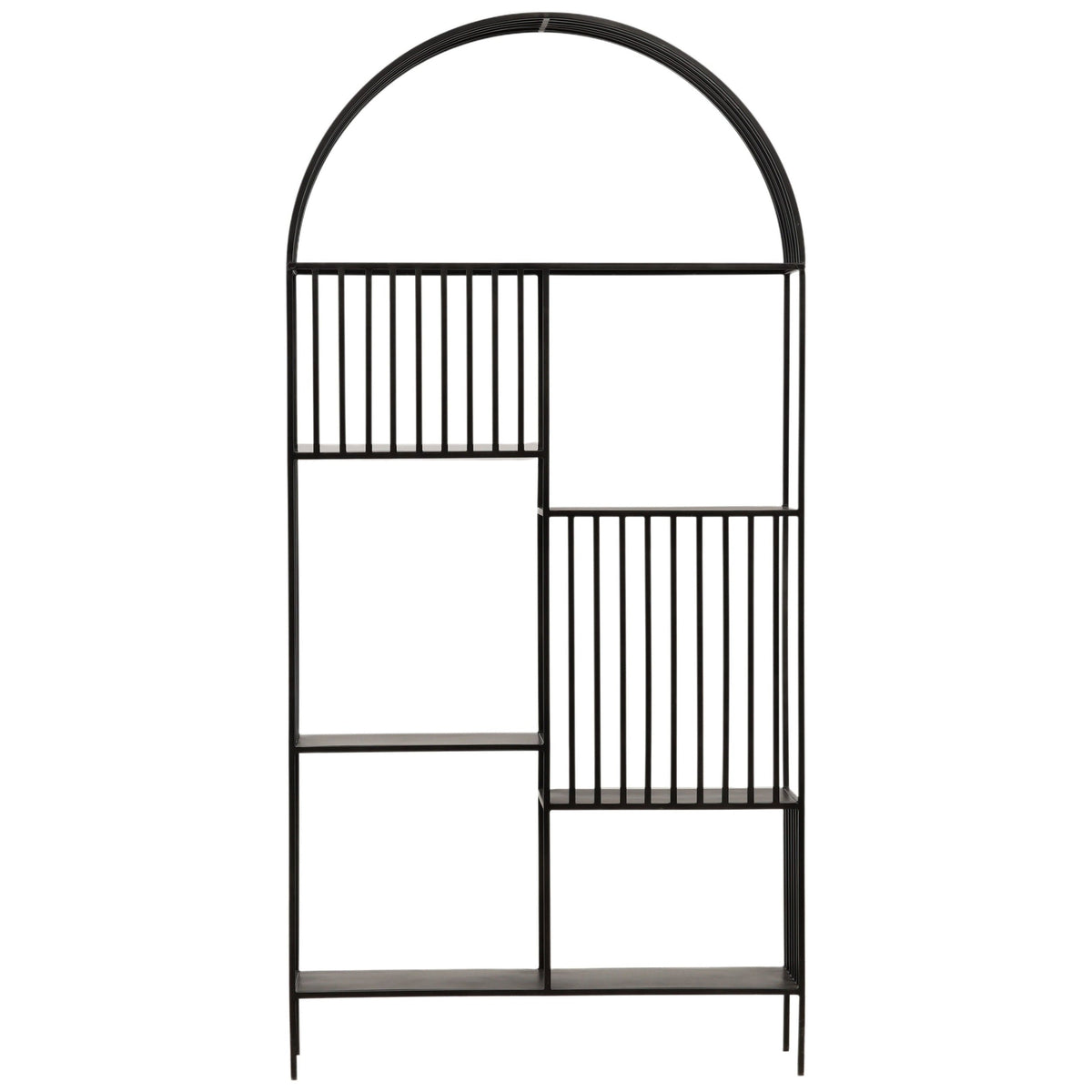 Bellford Bookcase, Black Gunmetal by Dovetail at Eve Furniture