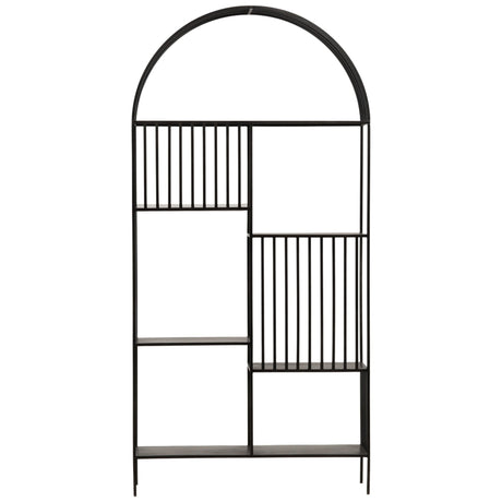 Bellford Bookcase, Black Gunmetal by Dovetail at Eve Furniture