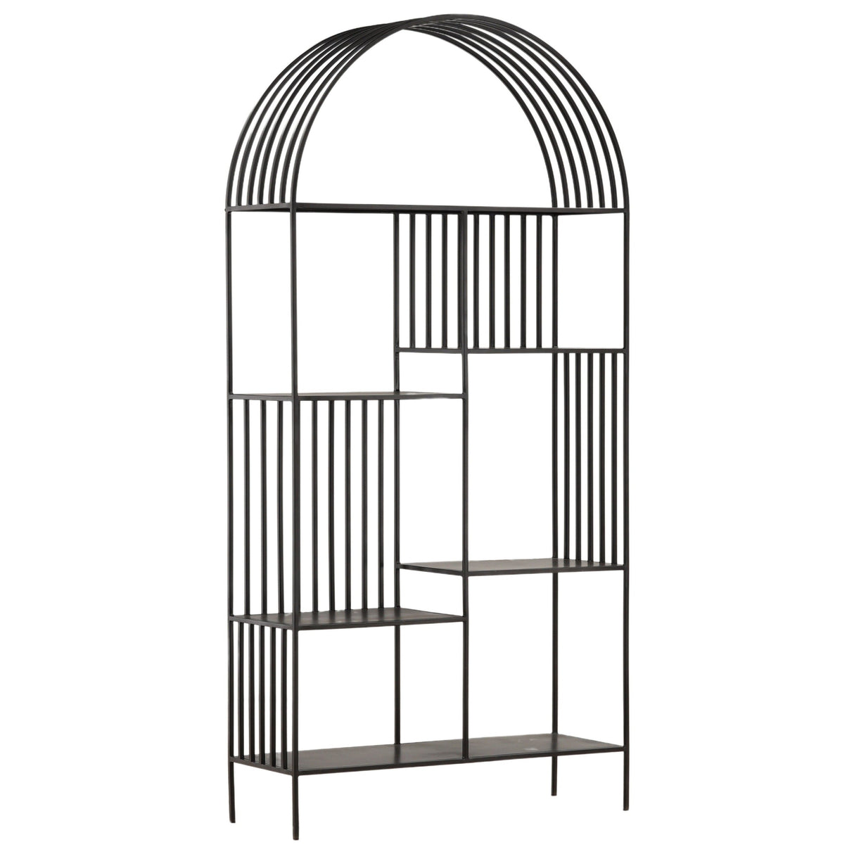 Bellford Bookcase, Black Gunmetal by Dovetail at Eve Furniture