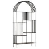 Bellford Bookcase, Black Gunmetal by Dovetail at Eve Furniture