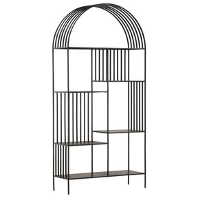 Bellford Bookcase, Black Gunmetal by Dovetail at Eve Furniture
