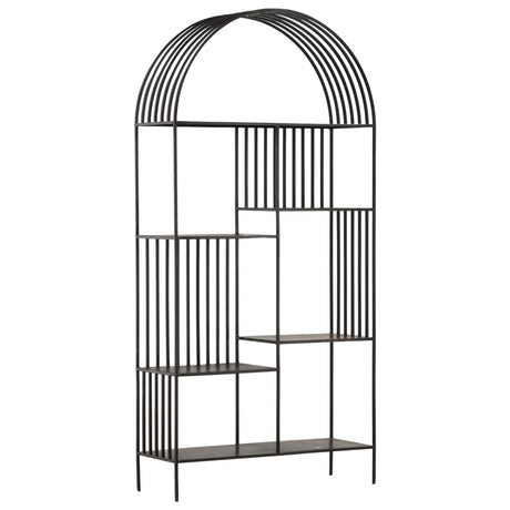 Bellford Bookcase, Black Gunmetal by Dovetail at Eve Furniture