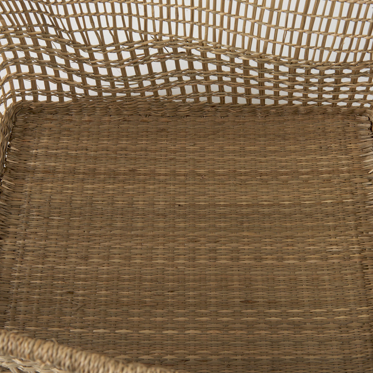 Bellisa (Set of 2) Medium Brown Seagrass Rectangular Basket W/ Handles by Mercana at Eve Furniture