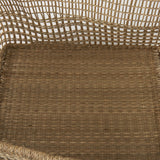 Bellisa (Set of 2) Medium Brown Seagrass Rectangular Basket W/ Handles by Mercana at Eve Furniture