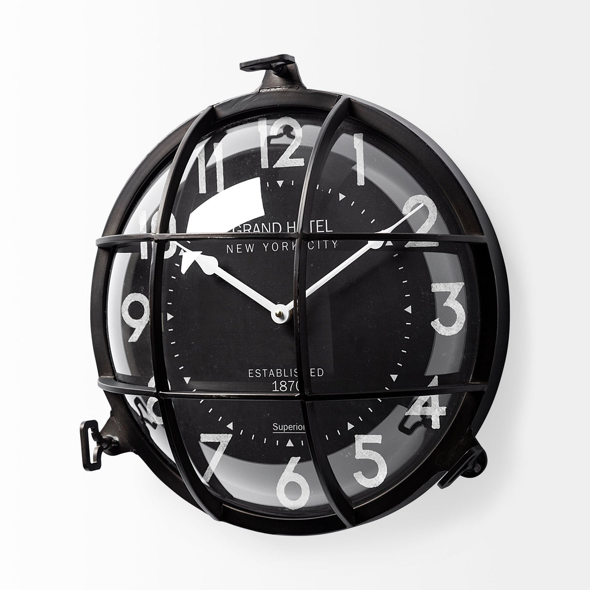 Bellmond Large Industrial Wall Clock by Mercana at Eve Furniture