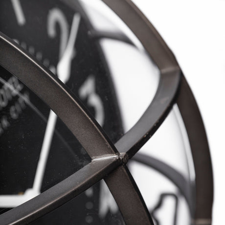 Bellmond Large Industrial Wall Clock by Mercana at Eve Furniture