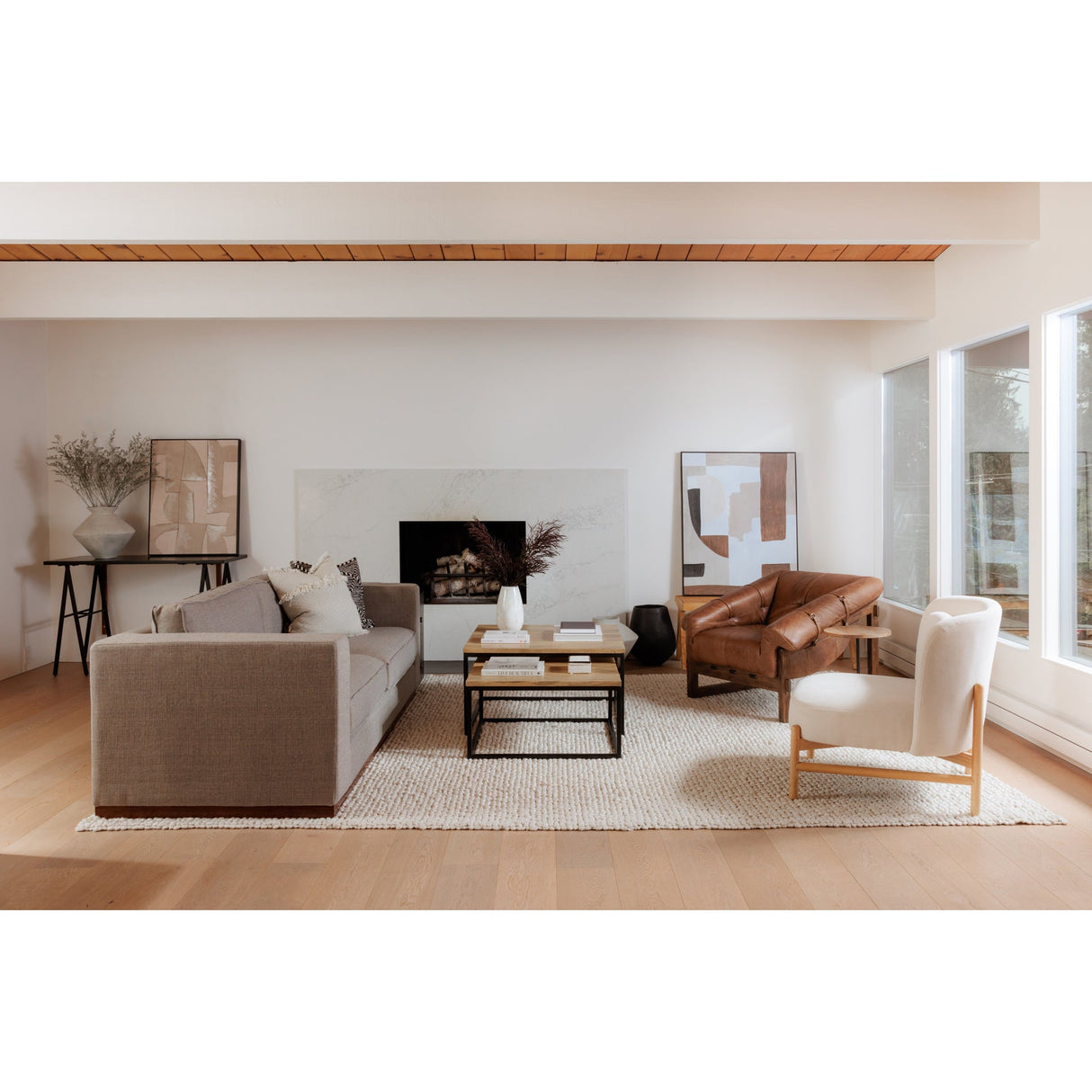 Bellos Brown Accent Chair by Moe's Home at Eve Furniture