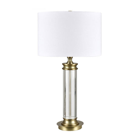 Bellows Gold/White Table Lamp by Crestview at Eve Furniture