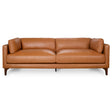 Bellrose Mid-Century Modern Genuine Leather Sofa by Ashcroft Imports at Eve Furniture