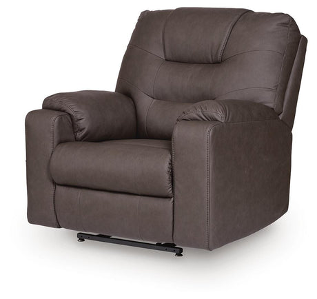 Belmone Pike Gunmetal Power Lift Recliner by Ashley at Eve Furniture
