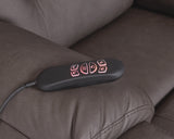 Belmone Pike Gunmetal Power Lift Recliner by Ashley at Eve Furniture