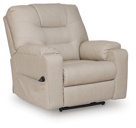Belmone Pike Sand Power Lift Recliner by Ashley at Eve Furniture