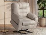 Belmone Pike Sand Power Lift Recliner by Ashley at Eve Furniture