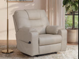 Belmone Pike Sand Power Lift Recliner by Ashley at Eve Furniture