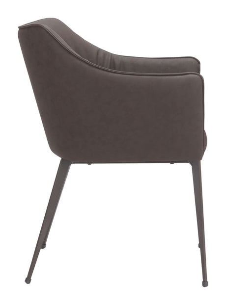 Belmont Brown Dining Chair by Zuomod at Eve Furniture