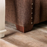 Belsize Chocolate/Tan Loveseat by Furniture of America at Eve Furniture