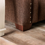 Belsize Chocolate/Tan Sofa & Loveseat by Furniture of America at Eve Furniture