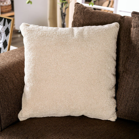 Belsize Chocolate/Tan Sofa & Loveseat by Furniture of America at Eve Furniture