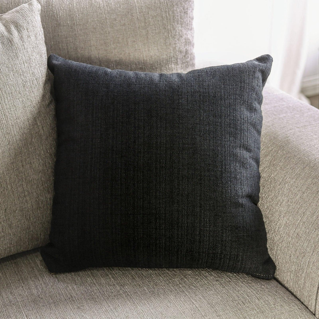Belsize Light Taupe/Black Loveseat by Furniture of America at Eve Furniture