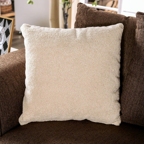 Belsize Chocolate/Tan Loveseat by Furniture of America at Eve Furniture