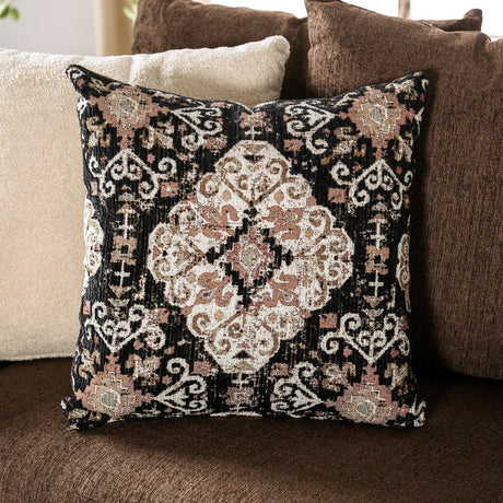 Belsize Chocolate/Tan Loveseat by Furniture of America at Eve Furniture