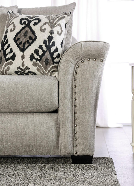 Belsize Light Taupe/Black Loveseat by Furniture of America at Eve Furniture