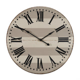 Belton Round Oversize Farmhouse Wall Clock by Mercana at Eve Furniture