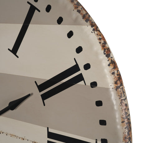 Belton Round Oversize Farmhouse Wall Clock by Mercana at Eve Furniture