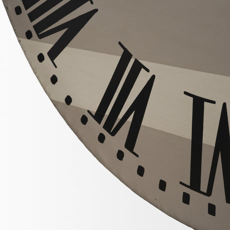 Belton Round Oversize Farmhouse Wall Clock by Mercana at Eve Furniture