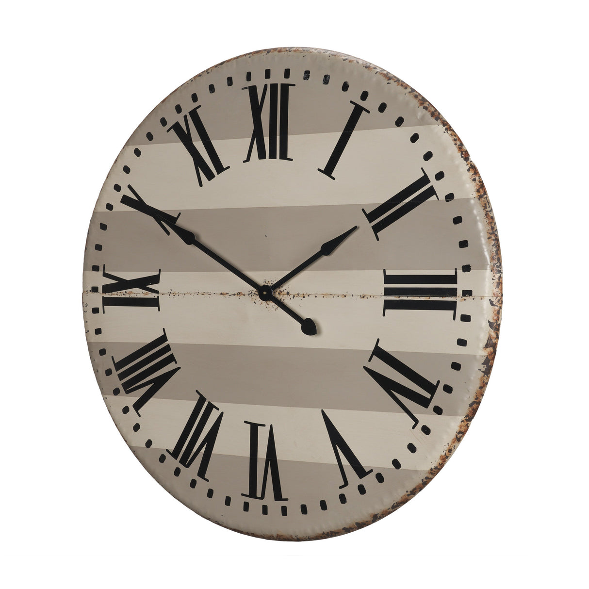 Belton Round Oversize Farmhouse Wall Clock by Mercana at Eve Furniture