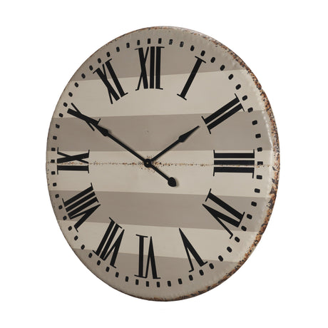 Belton Round Oversize Farmhouse Wall Clock by Mercana at Eve Furniture