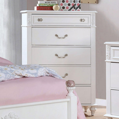 Belva White Chest by Furniture of America at Eve Furniture