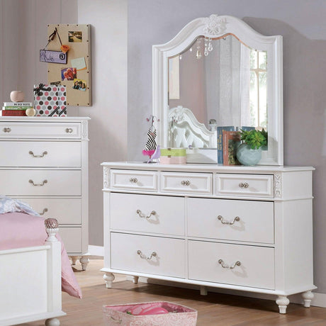 Belva White Dresser by Furniture of America at Eve Furniture