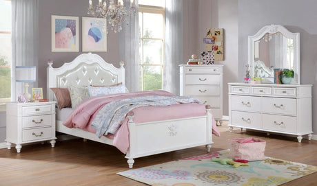 Belva White Full Bed by Furniture of America at Eve Furniture