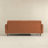 Benara Burnt Orange Velvet Sleeper Sofa