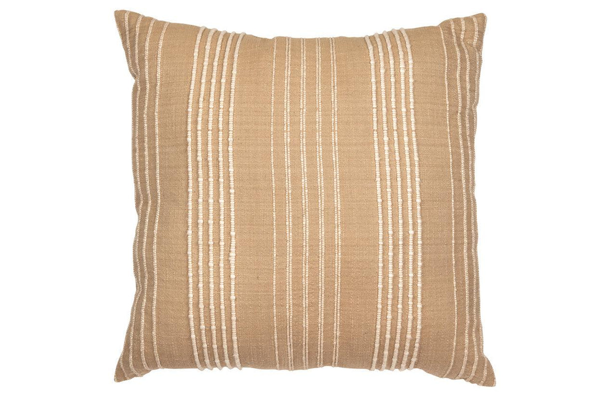 Benbert Tan/White Pillow by Ashley at Eve Furniture