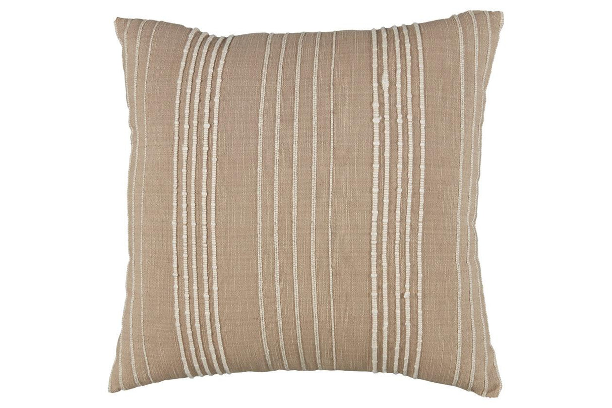 Benbert Tan/White Pillow by Ashley at Eve Furniture