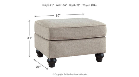 Benbrook Ash Ottoman by Ashley at Eve Furniture