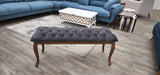 Bench With Wood Legs by Furnia at Eve Furniture