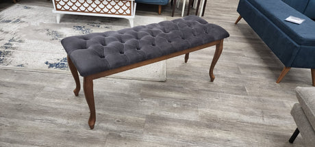 Bench With Wood Legs by Furnia at Eve Furniture